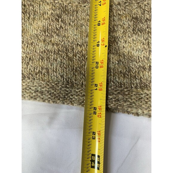 Vtg Columbia Wool Fall Sweater Turtleneck Oatmeal Long Sleeve Womens Size M - Picture 4 of 6